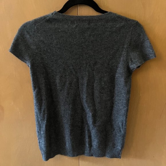 Neiman Marcus Cashmere T-shirt Sweater - Picture 2 of 3